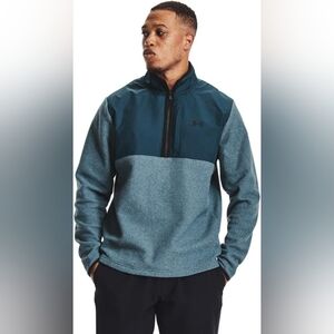 Under Armour - Men's ColdGear 1/2 Zip Pullover - Mechanic Blue - XL